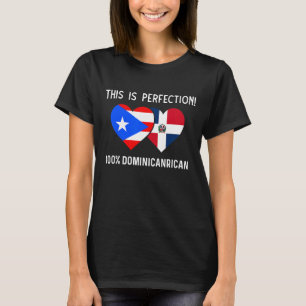 T-shirt Drapeau semi-dominicain de Porto Rico Boris Domis
