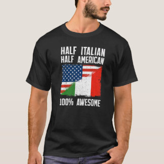 T-shirt Drapeau semi-italien Héritage italien R