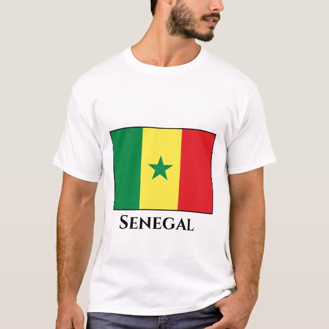 T-shirt Drapeau sénégalais (Devant)