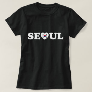 T-shirt Drapeau Seoul Love Heart Taegeukgi