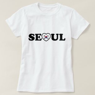T-shirt Drapeau Seoul Love Heart Taegeukgi