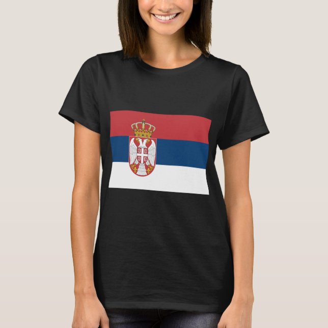 T-shirt Drapeau serbe (Devant)