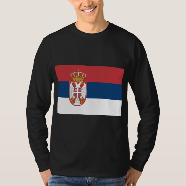 T-shirt Drapeau serbe (Devant)