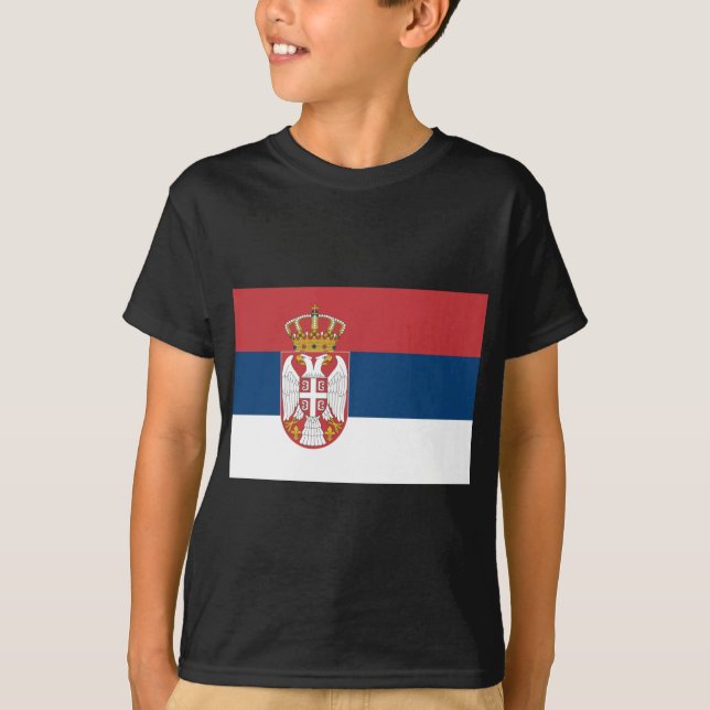 T-shirt Drapeau serbe (Devant)