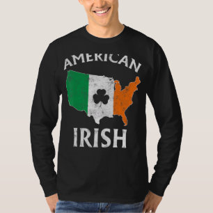 T-shirt Drapeau shamrock St Patrick S Day Irish Prid