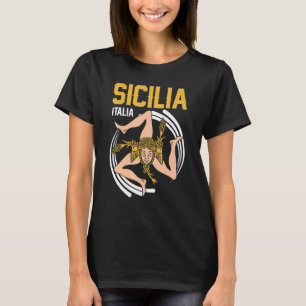 T-shirt Drapeau Sicile Palerme Italie 30