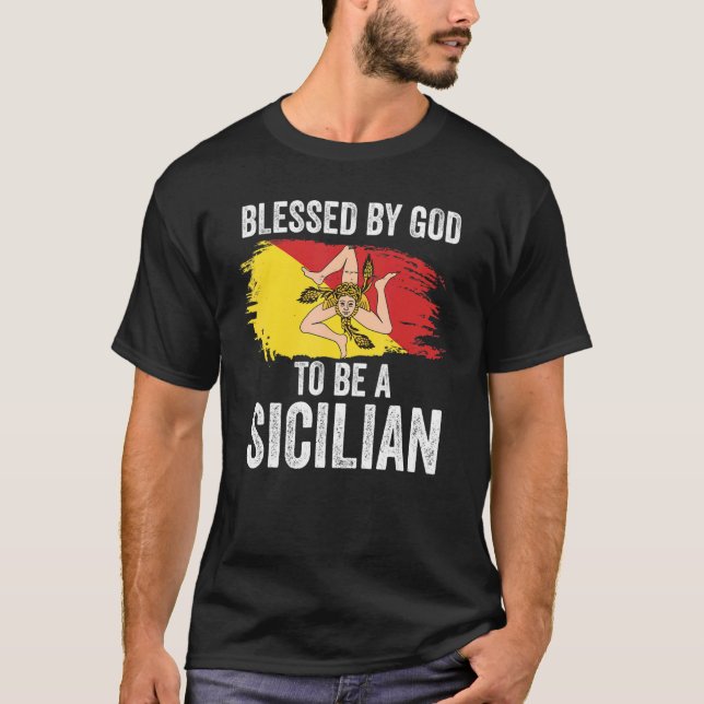 T-shirt Drapeau sicilien (Devant)
