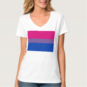 T-shirt Drapeau SlipperyJoe's Bisexual Pride lavande-rose
