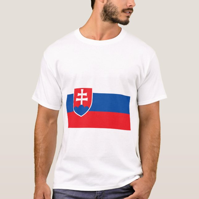 T-shirt Drapeau Slovaquie (Devant)