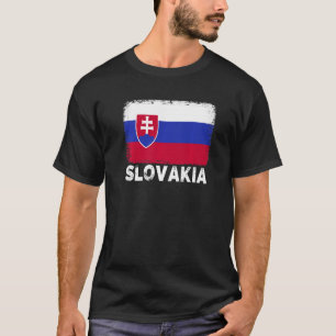 T-shirt Drapeau Slovaquie Soutenir les femmes hommes slov