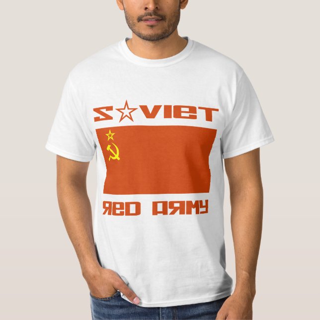 T-shirt Drapeau soviétique d'armée rouge (Devant)