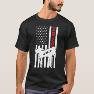 T-shirt Drapeau Sport Us Taekwondo