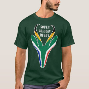 T-shirt Drapeau Springbok Face Afrique du Sud