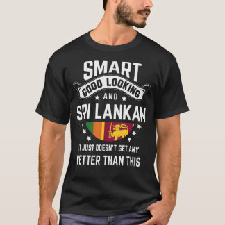 T-shirt Drapeau Sri Lankais Fierté autochtone Racines Sri