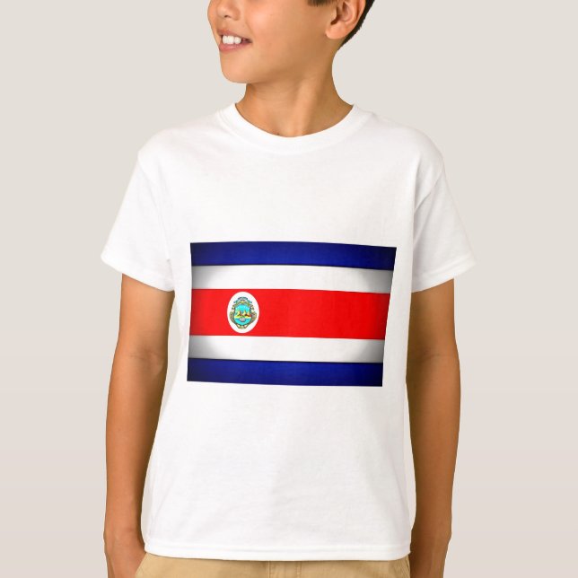 T-shirt Drapeau stylisé du Costa Rica (Devant)