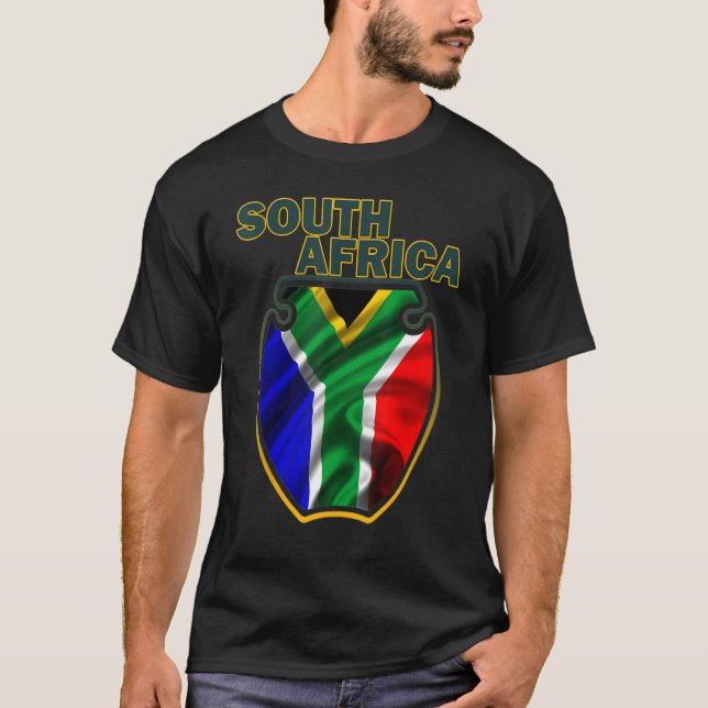 T-shirt drapeau sud-africain Pride (Devant)