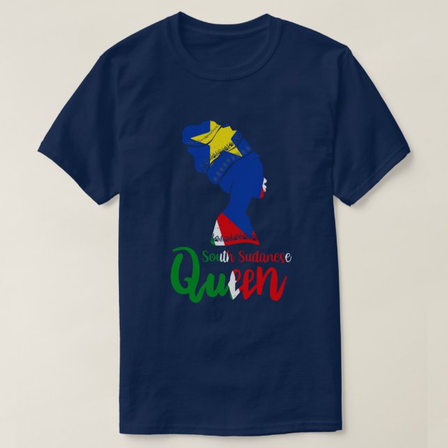 T-shirt Drapeau sud-soudanais racines afro-soudanaises (Design devant)