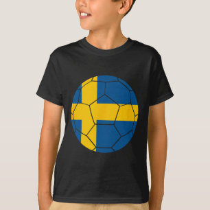 T-shirt Drapeau Suède Football Suède Soccer 