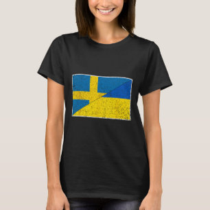 T-shirt Drapeau Suède Ukraine Nationalité suédoise ukraini