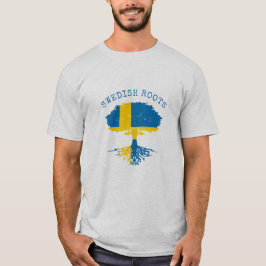 T-shirt Drapeau suédois des racines