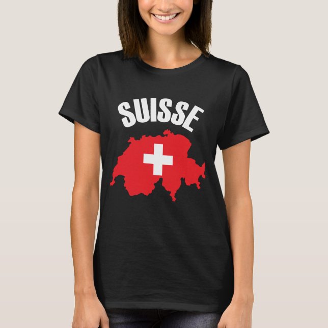 T-shirt Drapeau suisse (Devant)
