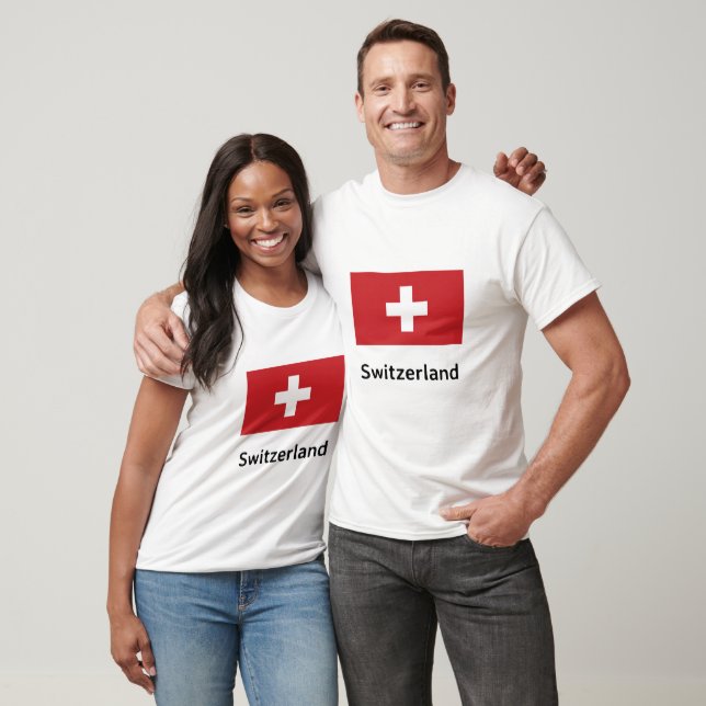 T-shirt Drapeau Suisse (Unisexe)