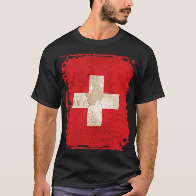 T-shirt Drapeau Suisse (Devant)