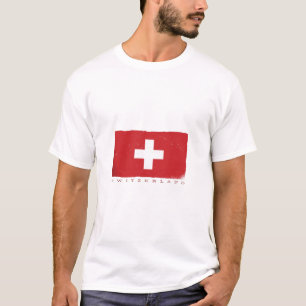 T-shirt Drapeau SUISSE Pour amoureux suisses