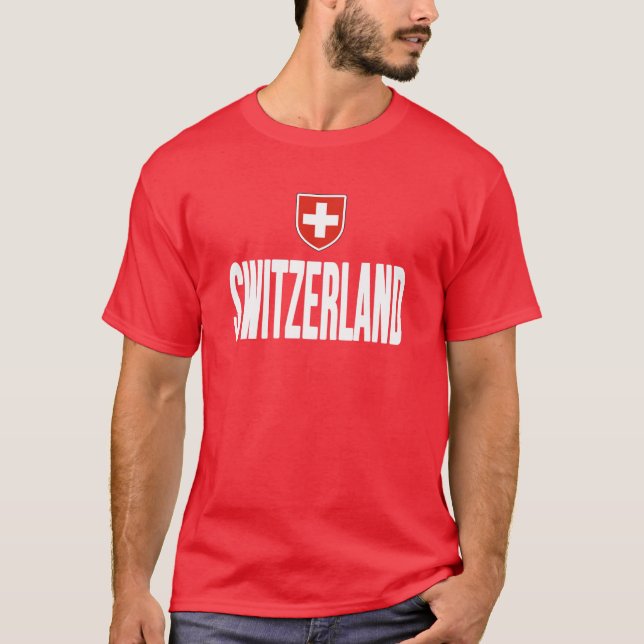 T-shirt Drapeau Suisse Souvenir Schweiz Cadeau Suiss (Devant)