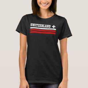 T-shirt Drapeau suisse vintage Drapeau suisse Fierté