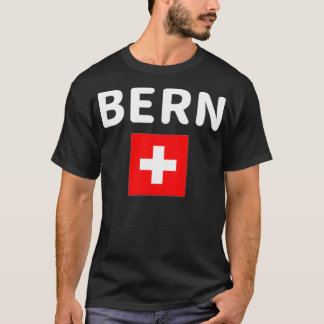T-shirt Drapeau suisse VNeck pour femmes Berne City Suisse