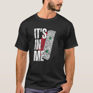 T-shirt Drapeau Syrie en moi - empreintes digitales Patrim