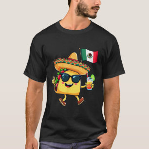 T-shirt Drapeau Taco Mexique Cinco De Mayo Indépendance me