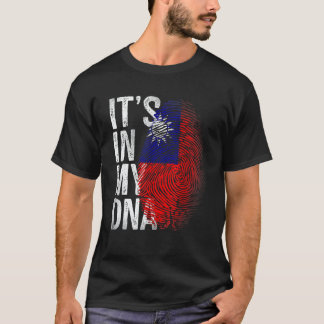 T-shirt Drapeau Taïwanais en Détresse C'est Dans Mon Empre