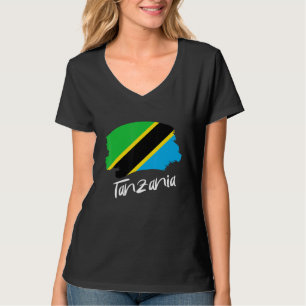T-shirt Drapeau tanzanien Tanzanie