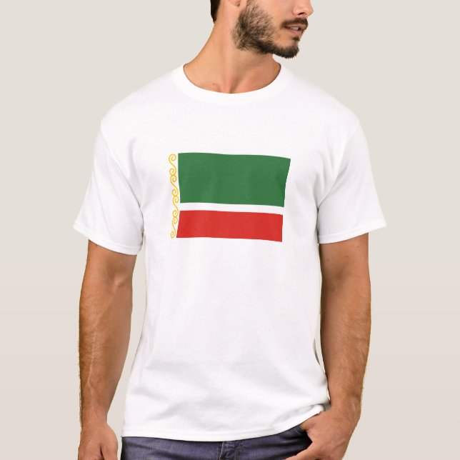T-shirt Drapeau tchétchène (Devant)