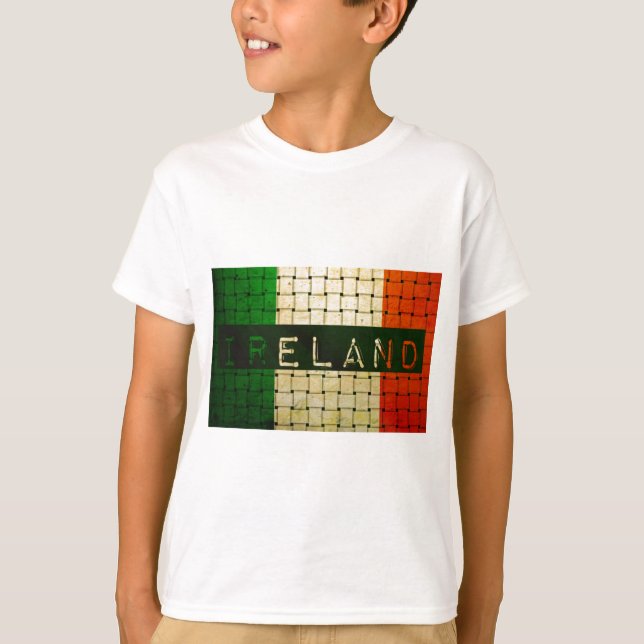 T-shirt Drapeau tissé irlandais (Devant)