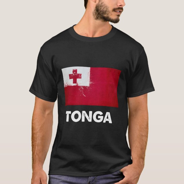 T-shirt Drapeau Tongan (Devant)