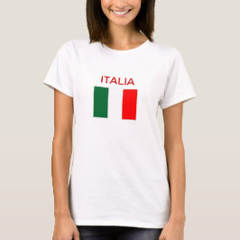 T-SHIRT DRAPEAU TOPITALIEN DE TANK ITALIE