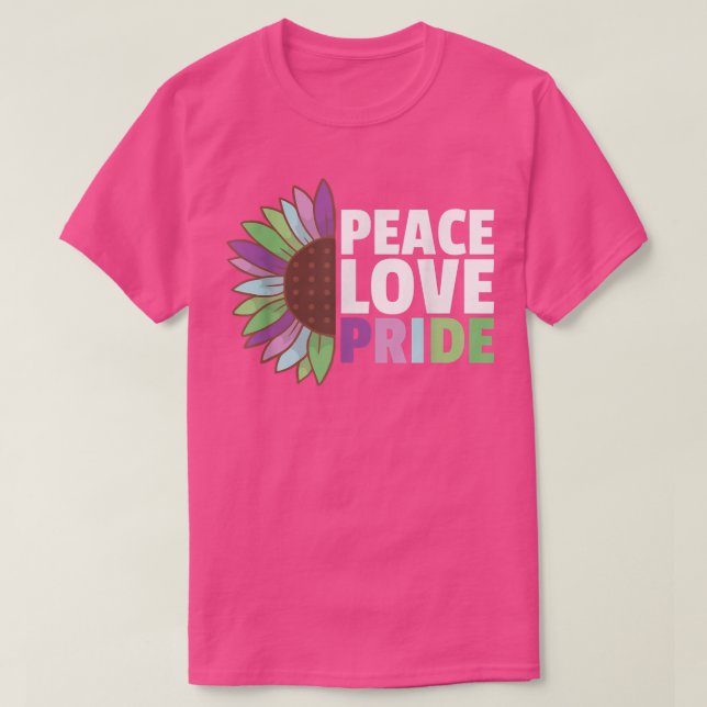 T-shirt Drapeau torique arc-en-ciel Fierté Lgbtq Tournesol (Design devant)