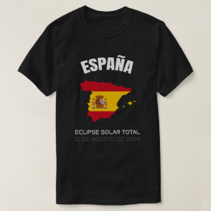 T-shirt Drapeau total Eclipse España 2026