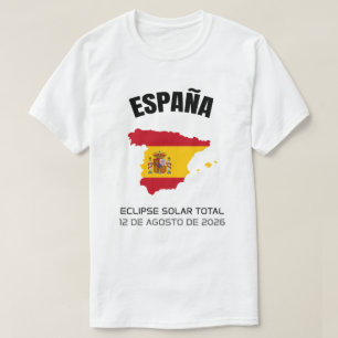 T-shirt Drapeau total Eclipse España 2026