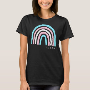 T-shirt Drapeau transgenre arc-en-ciel Boho Fierté humaine
