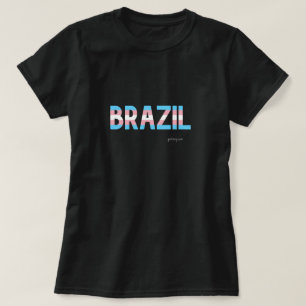 T-shirt Drapeau transgenre de fierté brésilienne