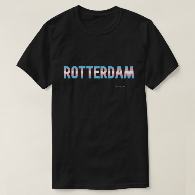 T-shirt Drapeau transgenre de Rotterdam Pride (Design devant)