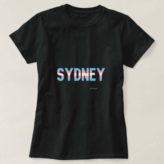 T-shirt Drapeau transgenre de Sydney Pride (Design devant)
