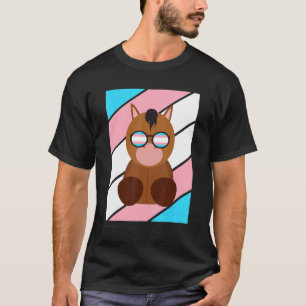 T-shirt Drapeau Transgenre Fierté Équine Allié Fier LGBTQ