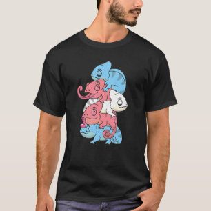 T-shirt Drapeau Transgenre Fierté genre Lgbtq Chameleon