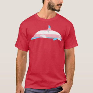 T-shirt Drapeau transgenre Orca féminin