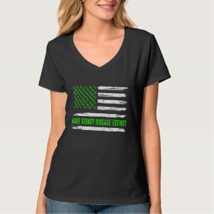 T-shirt Drapeau Trex Dino rendre la maladie du rein déprim